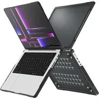 For Macbook Pro 14.2 inch 2023 / 2021 Dot Translucent Laptop Protective CaseTransparent Black