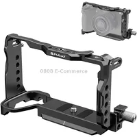 For  Sony A6700 Puluz Metal Camera Cage Stabilizer Rig Black