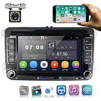 For Volkswagen Q3300Kt 7-Inch 116G Car Multimedia Player Navigation Bluetooth Reversing Integrated Machine Android 10.0, Stylestandard12Lights Camera