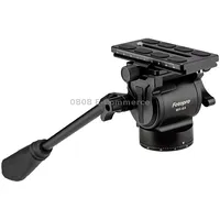 Fotopro Mh-6A  Aluminum Alloy Heavy Duty Video Camera Tripod Action Fluid Drag Head with Sliding Plate Black