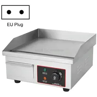 Fuyi Commercial Desktop Electric Stove Stainless Steel Body Cast Iron Skewers Pancake Griddle, Eu PlugEg-818B