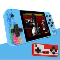 G3 Macaron 3.5 inch Screen Handheld Game Console for Dual Players Built-In 800 GamesBlue