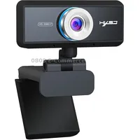 Hxsj S4 1080P Adjustable 180 Degree Hd Manual Focus Video Webcam Pc Camera with MicrophoneBlack