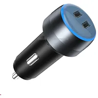 Ibd355-2C Dual Pd Smart Car Phone Charger With Led Light, Spec Pd45WPd45W