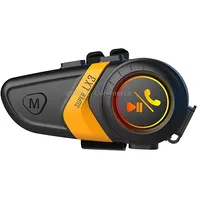 Motorcycle Helmet Call Music Navigation Bluetooth Headset, Color YellowSoft Pipe Microphone