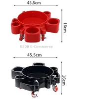 Multifunctional Cleaning Bucket Pulley Base Car Wash Mobile StoolBlack