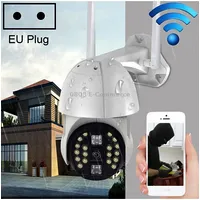 Q20 Outdoor Mobile Phone Remotely Rotate Wireless Wifi Hd Camera, Support Three Modes of Night Vision  Motion Detection Video / Alarm Recording, Eu Plug