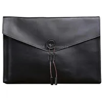 S121 Leather Wear-Resistant Business Briefcase, Color Black