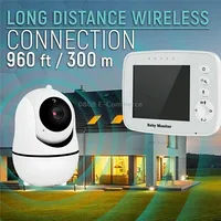 Sm32Pta Two-Way Audio Night Vision Surveillance Camera 3.5 inch Baby MonitorEu Plug