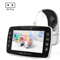 Sm43A 4.3Inch Color Display Night Vision Smart Zoom Baby Monitor CameraEu Plug