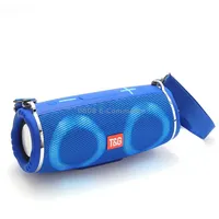 TG Tg642 Rgb Light Waterproof  Portable Bluetooth Speaker Support Fm / Tf CardBlue