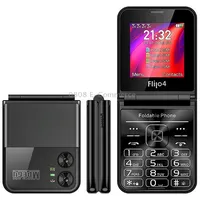 Uniwa F265 Flip Style Phone, 2.55 inch Mediatek Mt6261D, Fm, 4 Sim Cards, 21 KeysBlack
