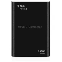 Weird 250Gb 2.5 inch Usb 3.0 High-Speed Transmission Metal Shell Ultra-Thin Light Mobile Hard Disk DriveBlack