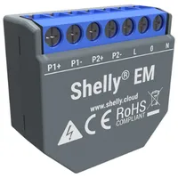 Shelly Em vienfāzes enerģijas skaitītājs ar kontaktora vadību