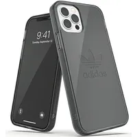 Adidas Or Protective iPhone 12 Pro Clear Case czarny przezroczysty smokey black 42385