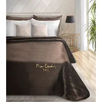 Akrila gultas pārklājs sega 160X240 Clara 670G/M2 brūna zelta izšuvums Pierre Cardin 1170498