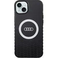 Audi Iml Big Logo Magsafe Case iPhone 15 Plus  14 6.7 czarny black hardcase Au-Imlmip15M-Q5 D2-Bk Au-Imlmip15M-Q5/D2-Bk