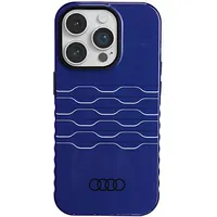 Audi Iml Magsafe Case iPhone 14 Pro 6.1 niebieski navy blue hardcase Au-Imlmip14P-A6 D3-Be Au-Imlmip14P-A6/D3-Be