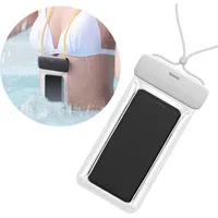 Baseus Universāls ūdensizturīgs vāciņš telefonam līdz 7,2 peldbaseinam, ūdens, balts 6953156220805