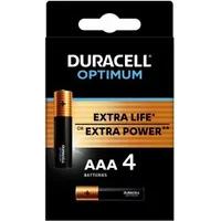 Baterijas Duracell Optimum Aaa 4Pack 5000394158726