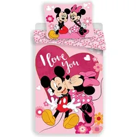 Bērnu gultas veļa 140X200 Mini Pele un Mickey in love 8415 Minnie Mouse spilvendrāna 70X90 5300392