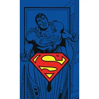 Bērnudārza dvielis 30X50 Supermens zils logo 6634 Hero bērnu kokvilnas siluets supervaronis Super Man rokām 2300980