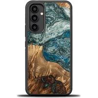 Bewood Wood and resin case for Samsung Galaxy A54 5G Unique Planet Earth - blue-green Bwd12271-0