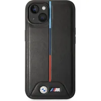 Bmw M Tricolor Stripe Case for iPhone 14 Plus Black Bmhcp14M22Pvtk