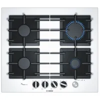 Bosch Serie 6 Gas cooktop Ppp6A2M90 4 fields white color Built-In 60 cm zones