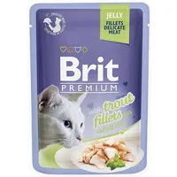 Brit Premium Trout Fillets in Jelly - wet cat food 85G Art1113769