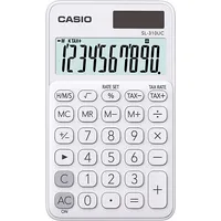 Casio Calculator, Pocket Sl-310Uc-We White, 10 Digit Display Box