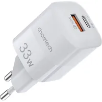 Choetech Fast Usb Wall Charger Type C Pd Qc 33W white Pd5006 Pd5006-White
