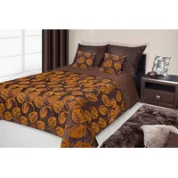 Dekoratīvie gultas pārklāji Lina 170X210 Brown  Orange 991405