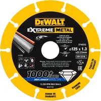 Dewalt-Akcesoria dimanta disks tērauda griešanai, 125/22.23/1.3Mm, Extreme Metal sērija, Dewalt Dt40252-Qz