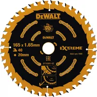 Dewalt-Akcesoria Extreme ripzāģis koka griešanai 165X20X1,65Mm, 40 zobi Dewalt Dt10301-Qz
