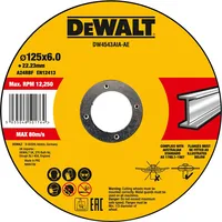 Dewalt-Akcesoria metāla slīpēšanas disks 125X22.23X6 mm Augstas Veiktspēja Dewalt Dw4543Aia-Ae