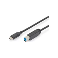 Digitus Connection Cable Usb 3.1 Gen.2 Superspeed  10Gbps Type C B M Power Delivery black 1M Ak-300149-010-S