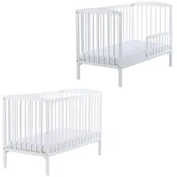 Drewex Bērnu gultiņa - Bianco Delux 2In1 Balta 5902622006321