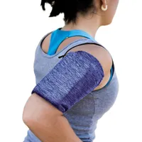 Elastic fabric armband for running fitness M navy blue Cloth Armband Navy