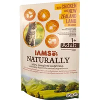 Eukanuba Iams Naturally Adult with chicken and New Zealand lamb in gravy - wet cat food 85G Art1849061