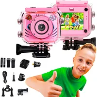 Extralink bērnu kamera H18 Pink  Kamera 1080P 30 kadru sekundē, Ip68, 2,0 ekrāns Action