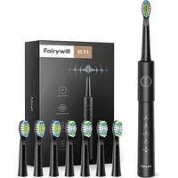 Fairywill Sonic toothbrush with head set Fw-E11 Black Fw- E11Black8Heads