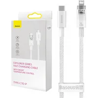 Fast Charging cable Baseus Usb-C to Lightning  Explorer Series 1M, 20W White Cats010202