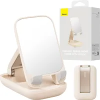 Folding Phone Stand Baseus with mirror Baby pink B10551501411-00