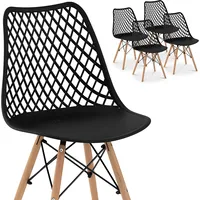 FrommAmpStarck Skandināvu ažūra krēsls ar koka kājām virtuves viesistabai maks.150kg 4Gab. 10260322