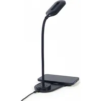 Galda lampa Gembird Desk Lamp with Wireless Charger Black Ta-Wpc10-Led-01