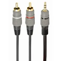 Gembird 2 x Rca Male - 1 3.5Mm 10M Gold plated Cca-352-10M