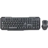 Gembird Kbs-Wm-02 keyboard Mouse included Rf Wireless Qwerty Us English Black