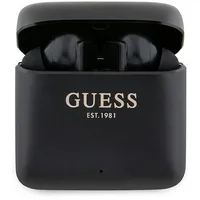 Guess słuchawki Bluetooth Gutwssu20Alegk Tws  stacja dokująca czarny black Printed Logo
