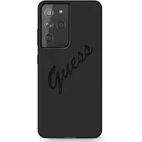 Guhcs21Llsvsbk Guess Silicone Vintage Cover for Samsung Galaxy S21 Ultra Black